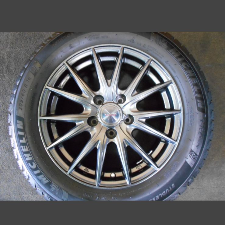 T-2189)本州送料無料 超バリ山 ミシュラン X-ICE 205/60R16 90ノア 