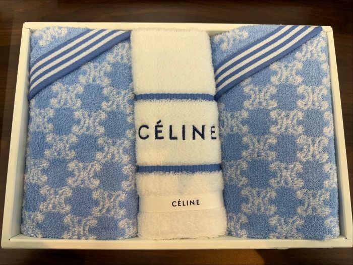 未使用 保管品 CELINE セリーヌ マカダム トリオンフ柄タオルケット