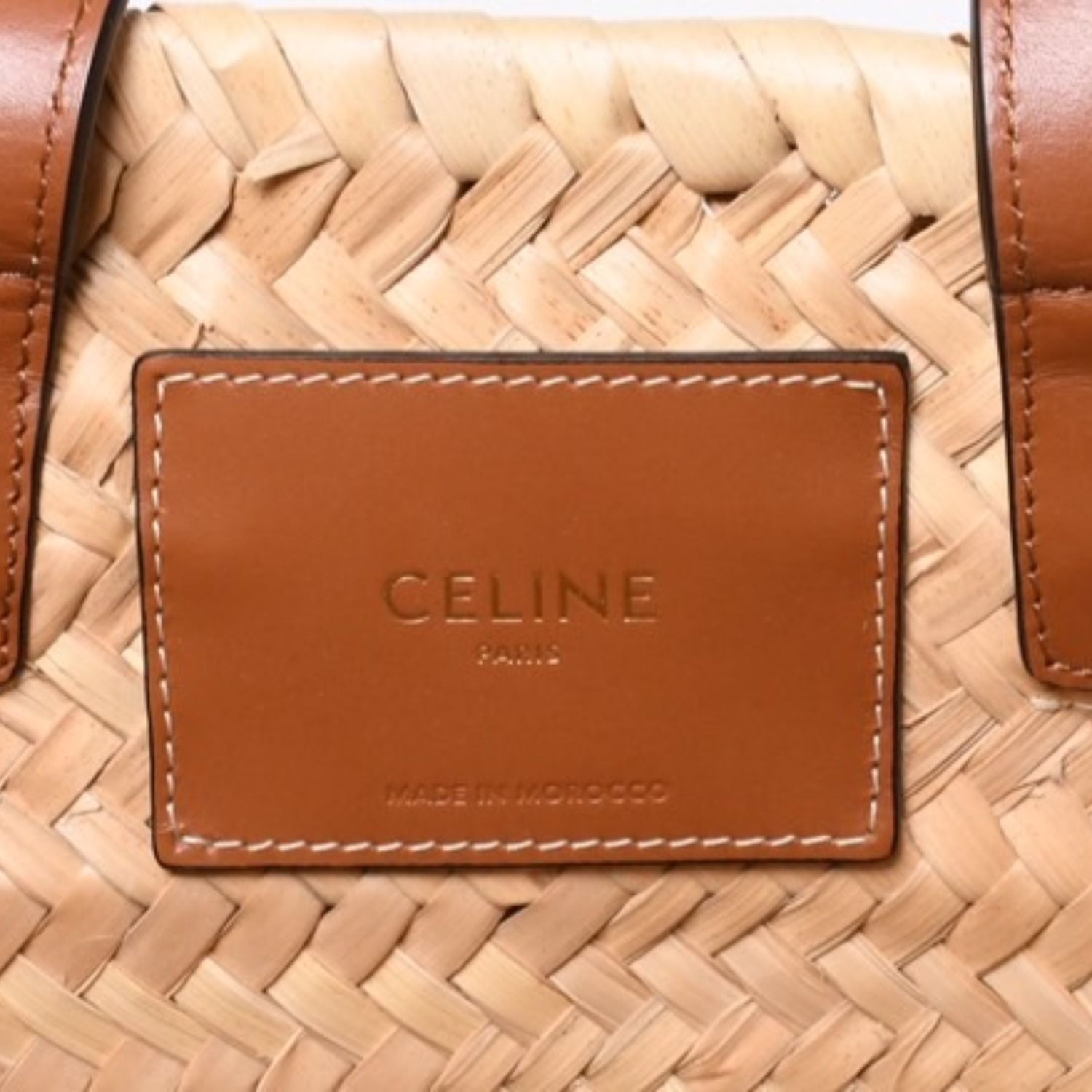 CELINE セリーヌ ラシック パニエ ラフィア カーフスキン 2WAY 