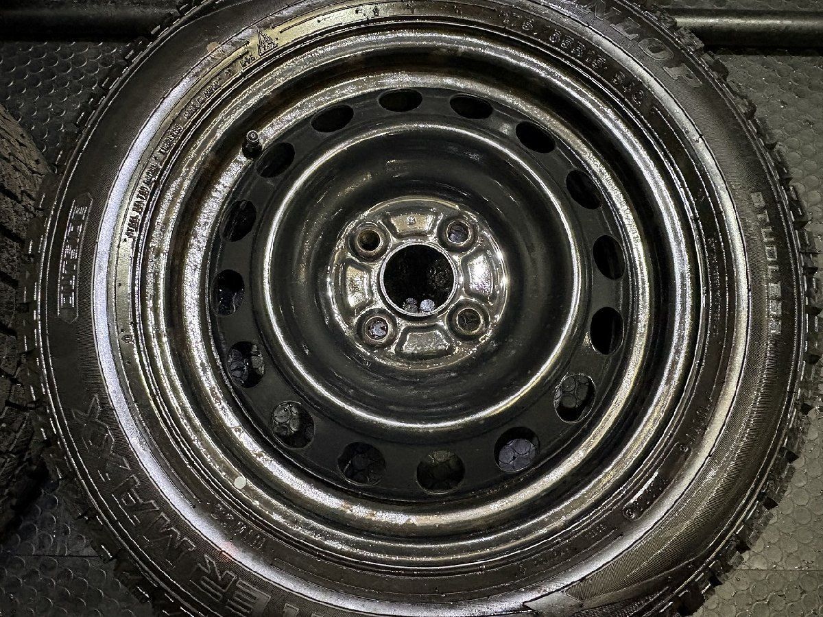 タイヤ走行短め【DL WM02 175/65R15】スタッドレス【スチールホイール 