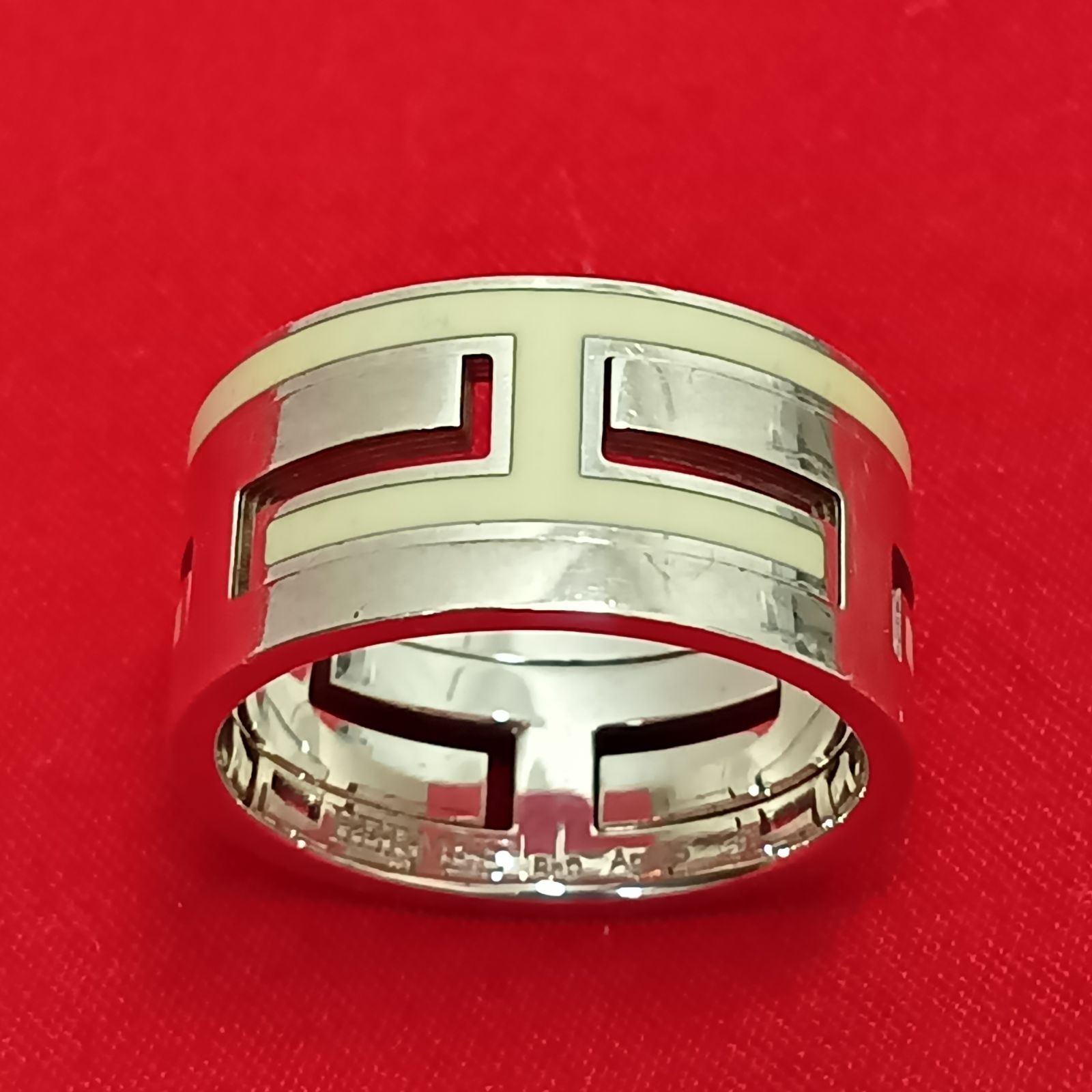 【新品磨き】HERMES | エルメス ムーブアッシュ リング 13号 レッド 新品磨き】HERMES | エルメス ムーブアッシュ リング 13号 レッド