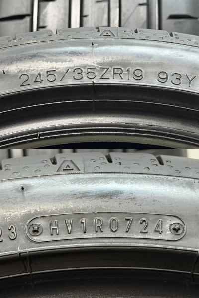 新車外し】FALKEN AZENIS FK520L 245/35ZR19 19インチ 夏タイヤ 2本 24 