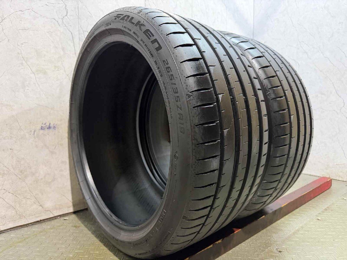 走行短め】FALKEN AZENIS FK520L 265/35ZR19 19インチ 夏タイヤ 2本 24 