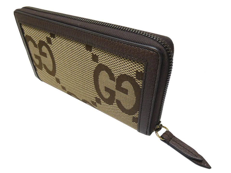 GUCCI グッチ バッグ バンブー GGジャンボ ジップアラウンドロングウォレット ベー 658634 長財布
 キャンバス /バンブー ベージュ ベージュ ユニセックス【中古】 GUCCI（グッチ） 739499 バンブー付き ジップアラウンドウォレット