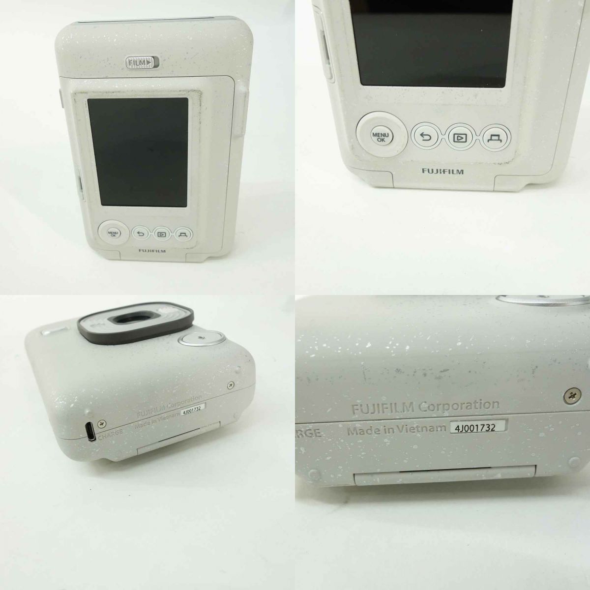 FUJIFILM 富士フィルム instax mini LiPlay チェキ ストーンホワイト 