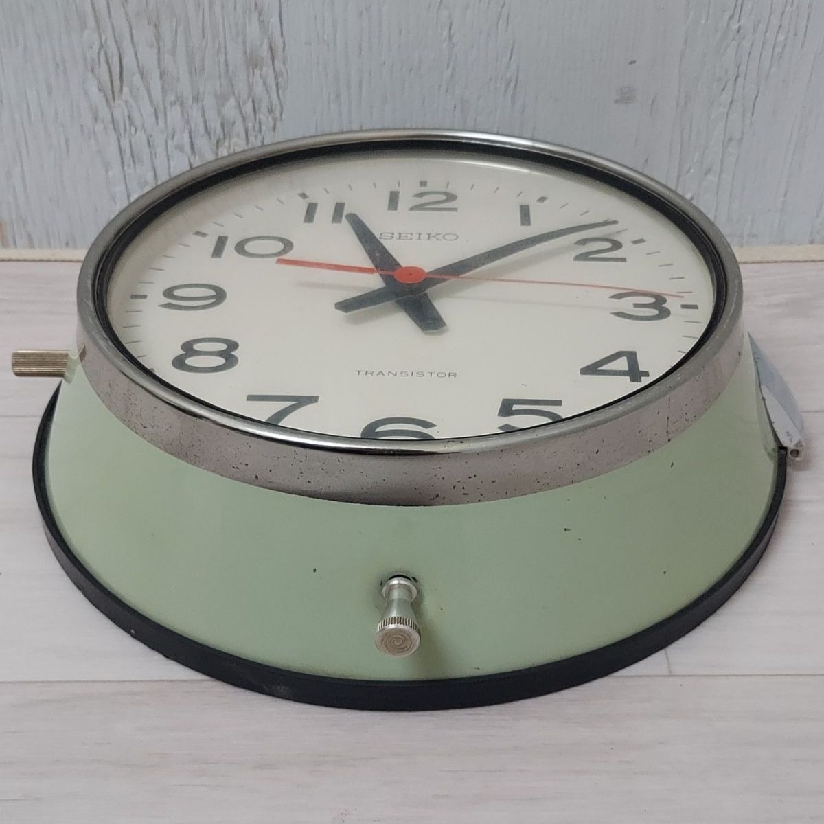 希少！動作品 SEIKO トランジスタ バス時計 船舶時計 壁掛け時計