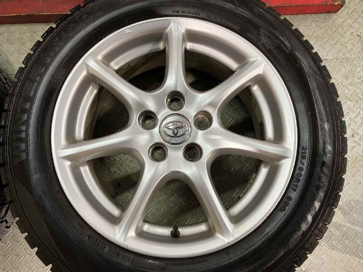 DUNLOP WM02 215/60R17】スタッドレス【TOYOTA 50系エスティマ 純正 