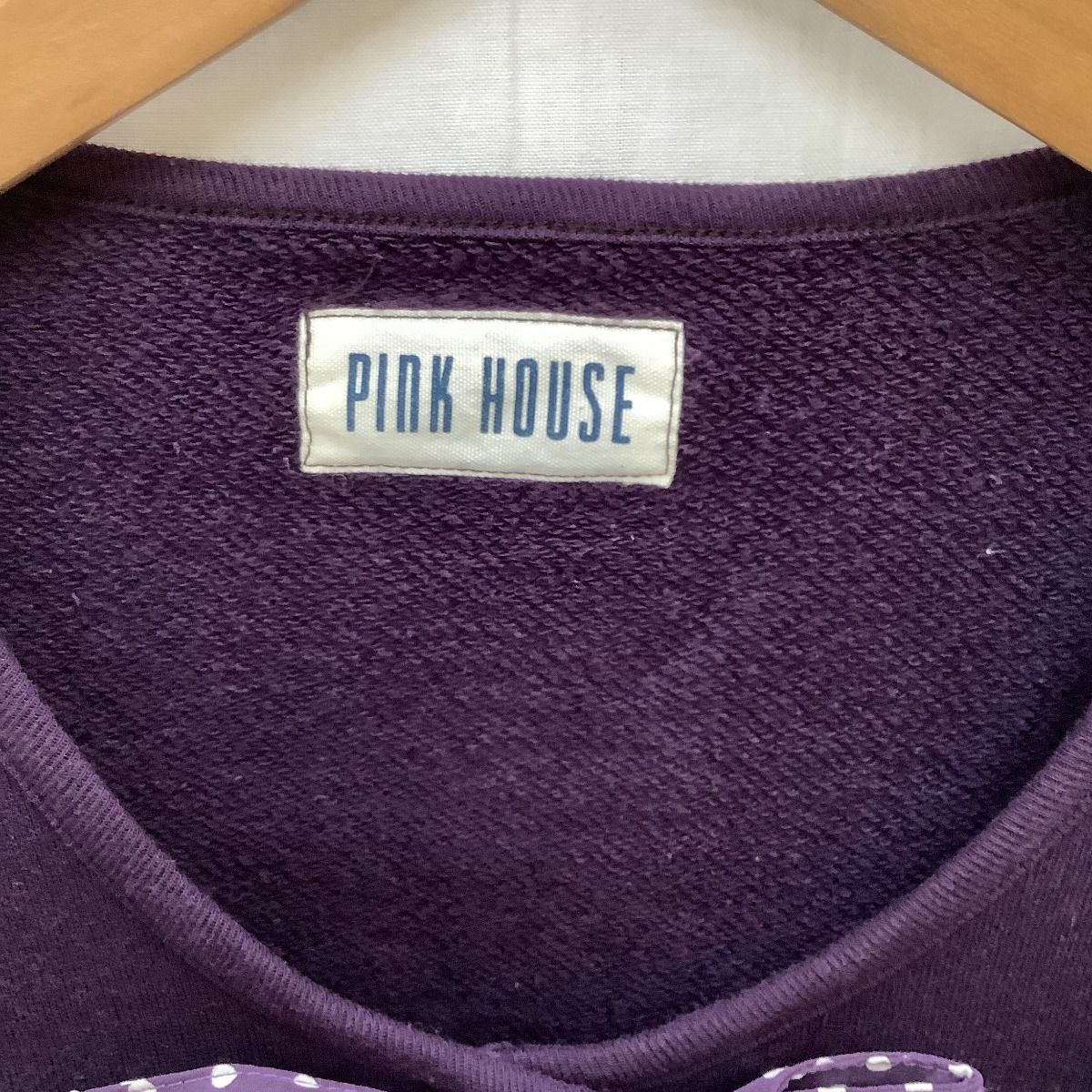 ♪♪PINK HOUSE ピンクハウス レディース カーディガン ジャケット リボン 水玉  パープル ♪♪PINK HOUSE ピンクハウス レディース カーディガン ジャケット