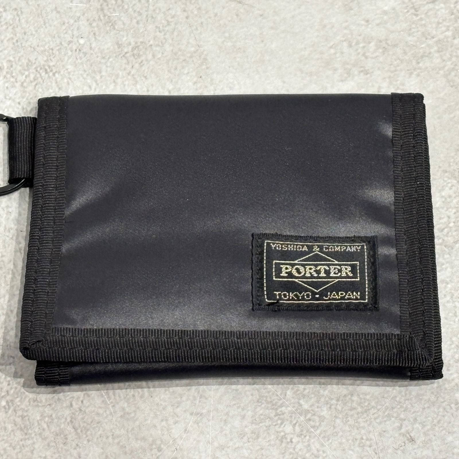 ポーター PORTER/吉田 財布 3つ折り財布 ナイロン 白×黒 BEAMS - 新品 