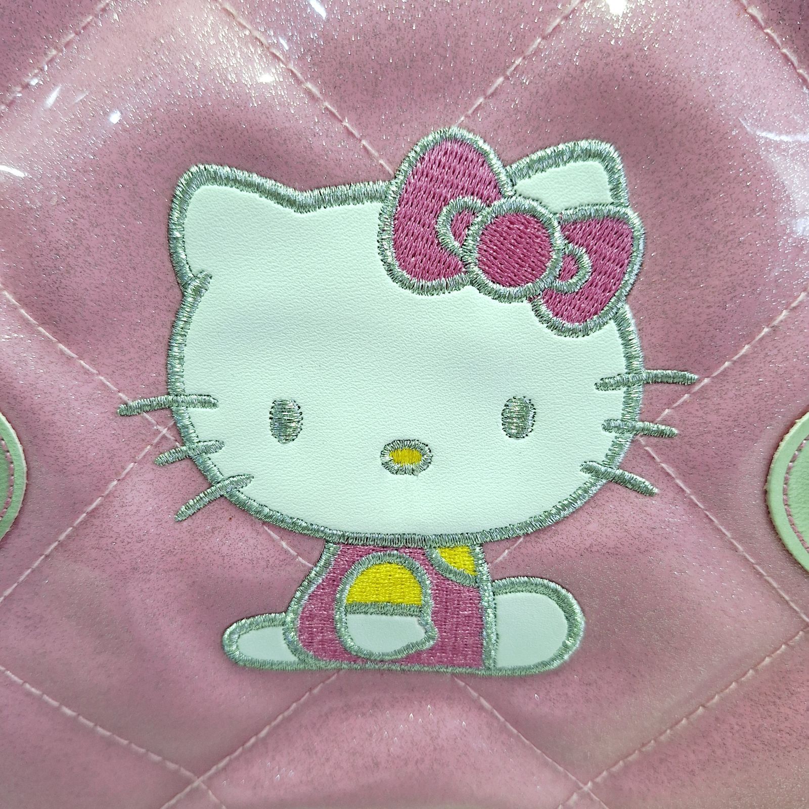 未使用☆タグ付 2006年 ハローキティ エナメル グリッターボストン 