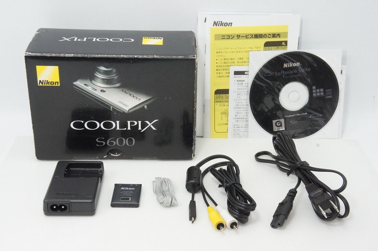 ニコン coolpix S600（箱・付属品あり） Nikon デジタルカメラ COOLPIX S600