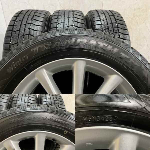走行短め【TOYO TX 215/60R17】スタッドレス【TOYOTA エスティマ 純正ホイール 17インチ 7J5HPCD114.3+50】24年製 C-HRにも　(MTF304) クレジットカード QRコード決済可能 走行短め【TOYO TX 215/60R17】スタッドレス【TOYOTA エスティマ 純正