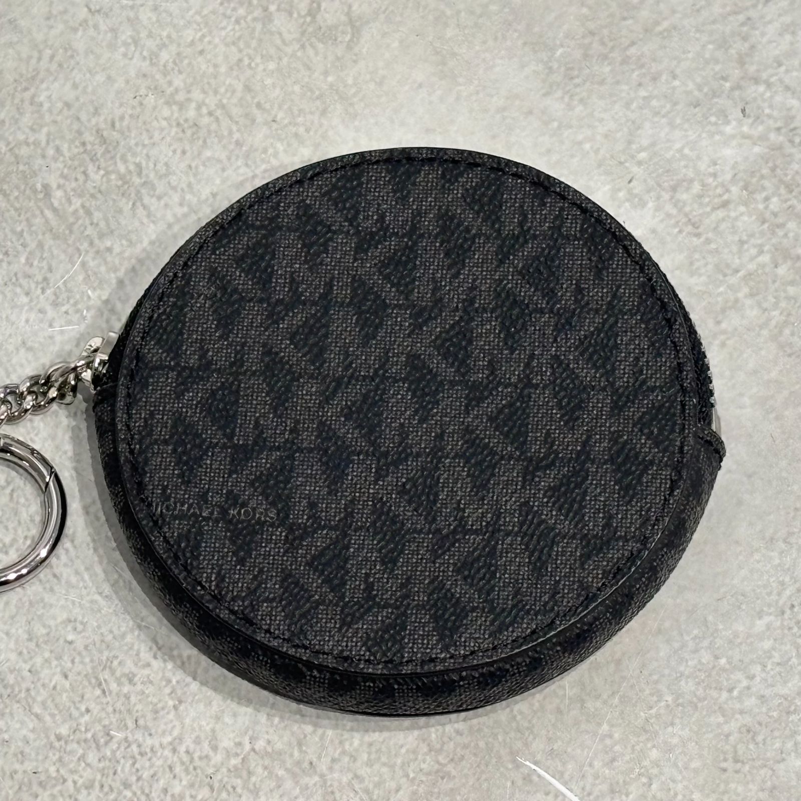 MICHAEL KORS マイケルコース MKシグネチャー 総柄 PVC ラウンド 