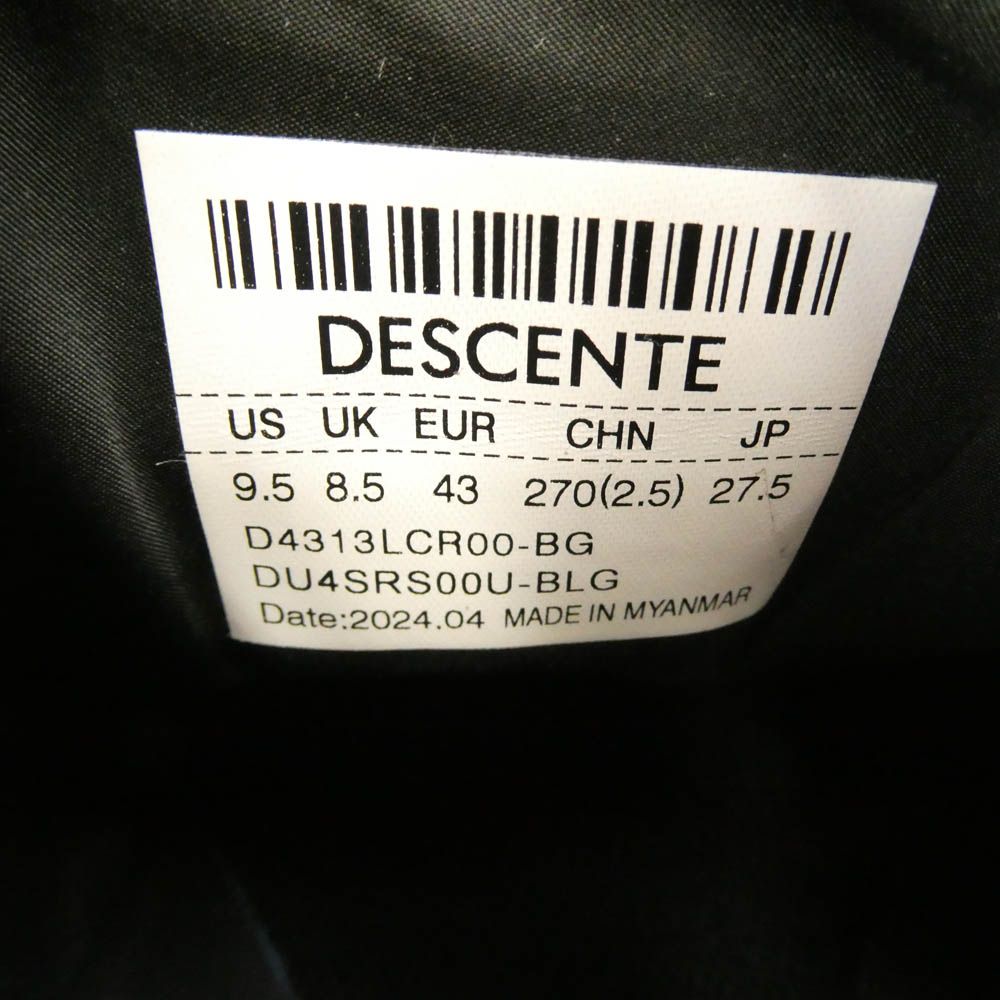 VERTHER RA シューズ US 9.5 JP 27.5 DESCENTE デサント DU5SRS06MZ VERTHER RA ヴァルサーRA ランニング
