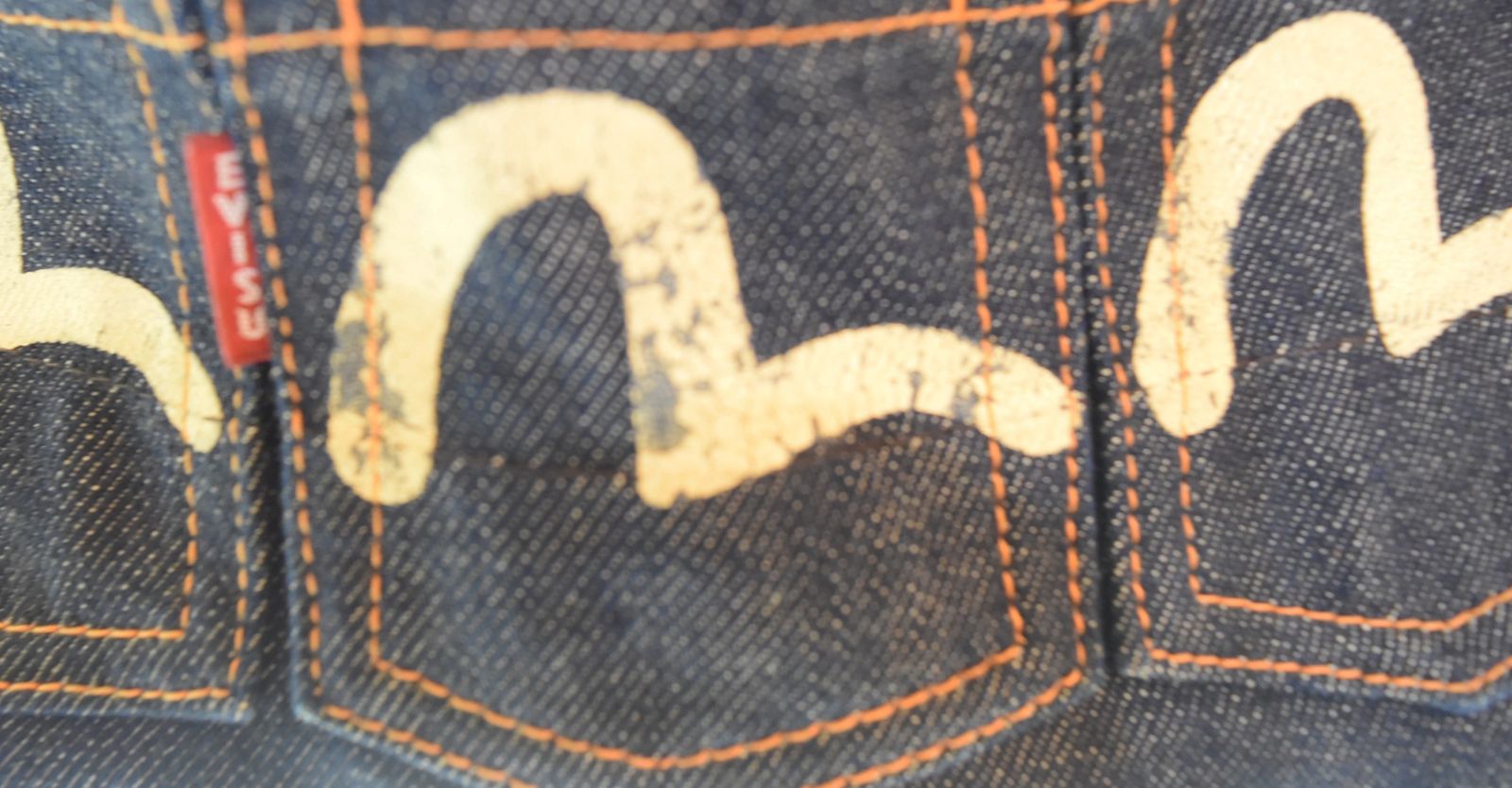 ​【希少・極美品】EVISU 5連ポケット ボディバッグ カラフルカモメプリント エヴィス EVISU 5連 カモメ デニムウエストバッグ 5ポケット ボディ