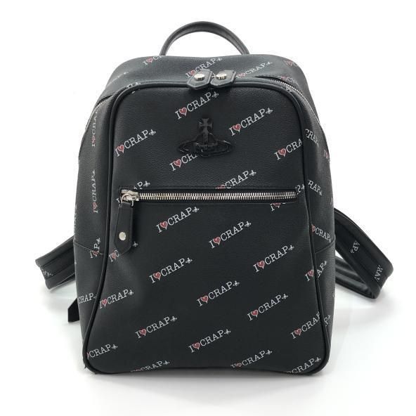 【中古】Vivienne Westwood 19/20aw ANNIE バックパック リュック ブラック ヴィヴィアン・ウエストウッド[10][240010507747] 中古】Vivienne Westwood 19/20aw ANNIE バックパック リュック