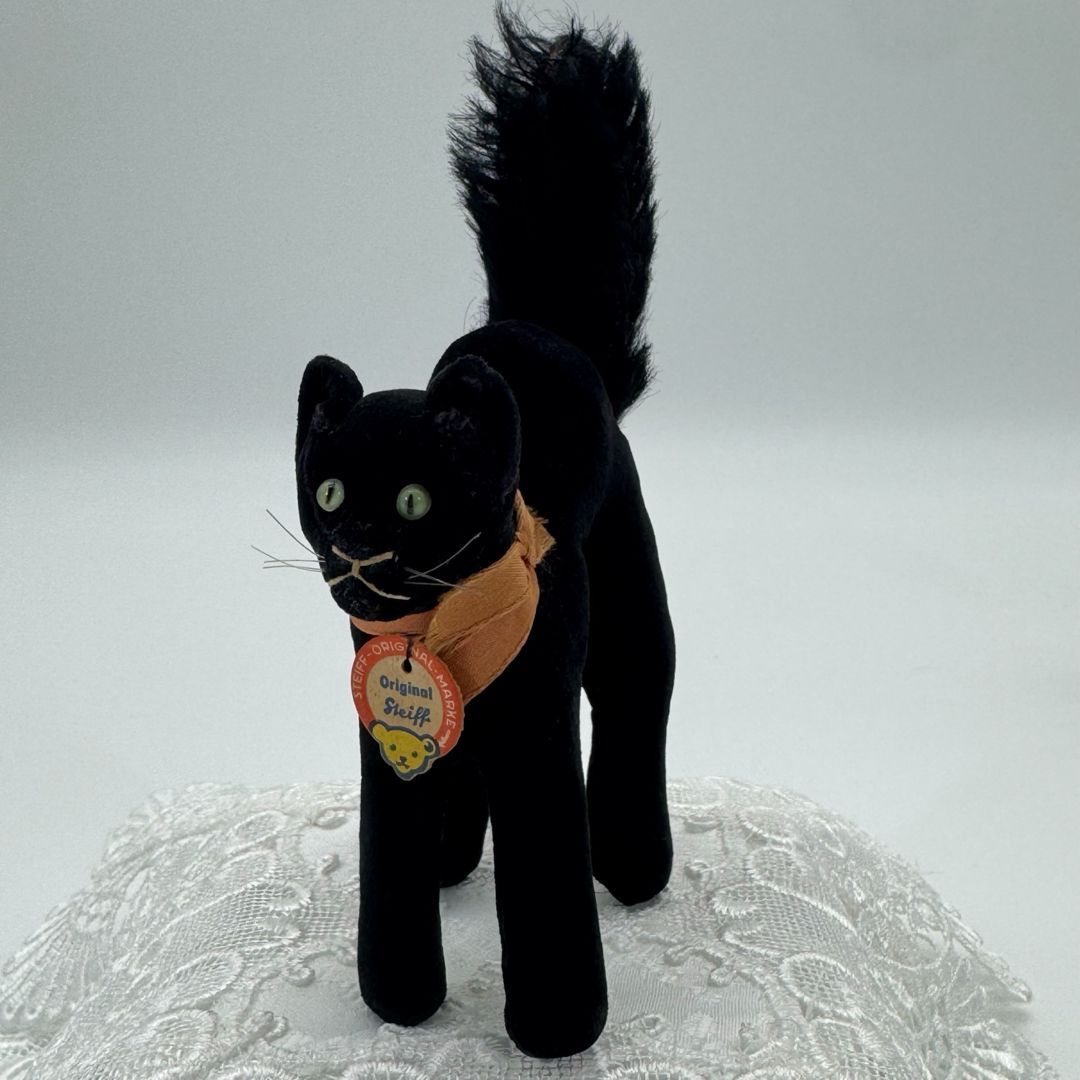 送料無料☆シュタイフ☆Black Tom Cat 10cm☆ブラックトムキャット
