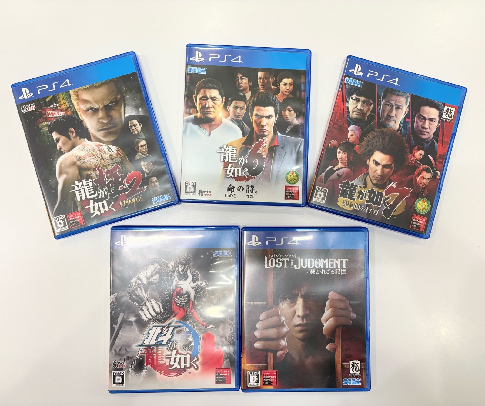 PS4ソフト 龍が如くシリーズ5本セット - メルカリ