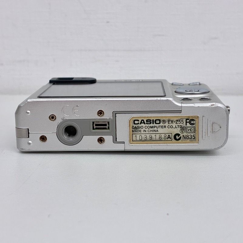 動作品】 CASIO EXILIM EX-Z55 Silver カシオ エクシリム シルバー