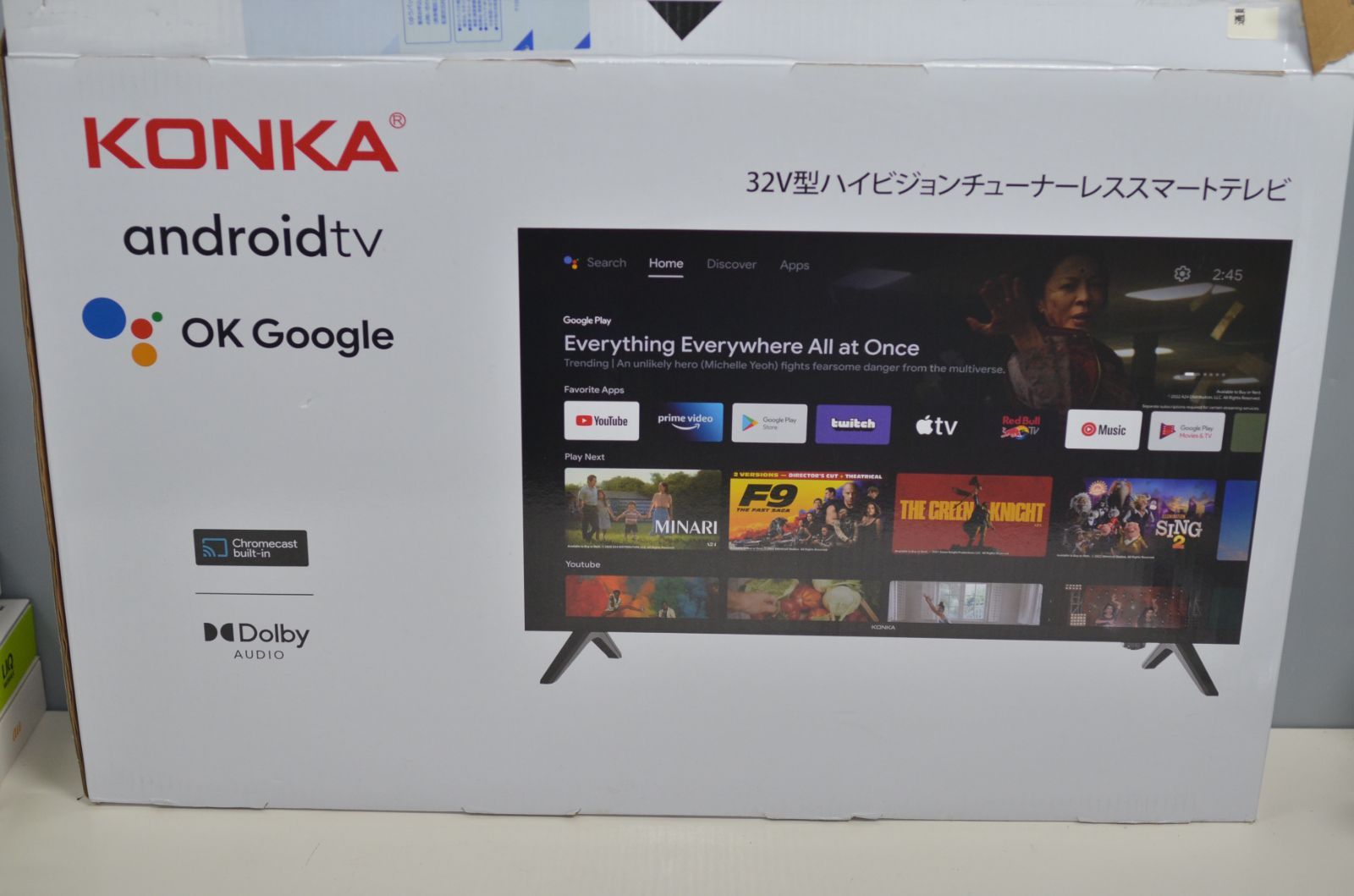 中古良品 KONKA KM32RR680N チューナーレス液晶テレビ [ 32V型 / フル 
