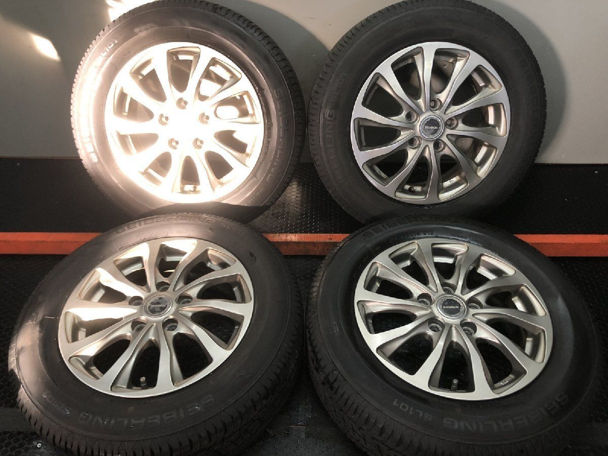 【SEIBERLING SL101 195/65R15】夏タイヤ【BALMINUM T10 15インチ 6J5HPCD114.3+53】23年製 ヴォクシー エスクァイア ノア等　(STL085) SEIBERLING SL101 195/65R15】夏タイヤ【BALMINUM T10 15インチ