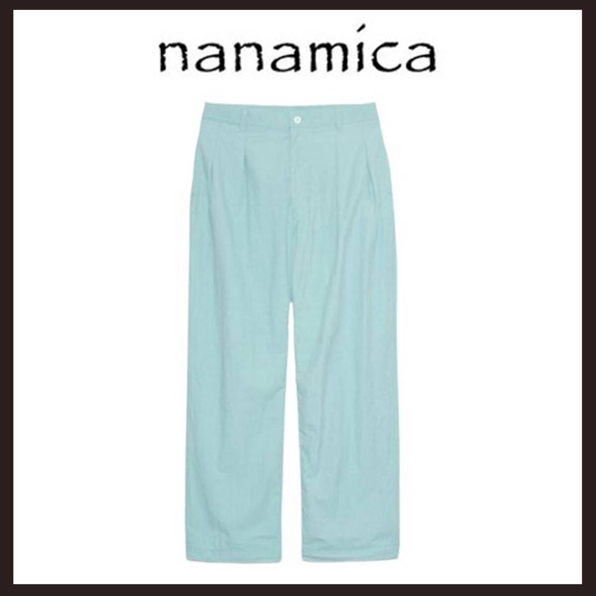 新品未使用 nanamica（ナナミカ） デッキパンツ 36 コーラルグリーン