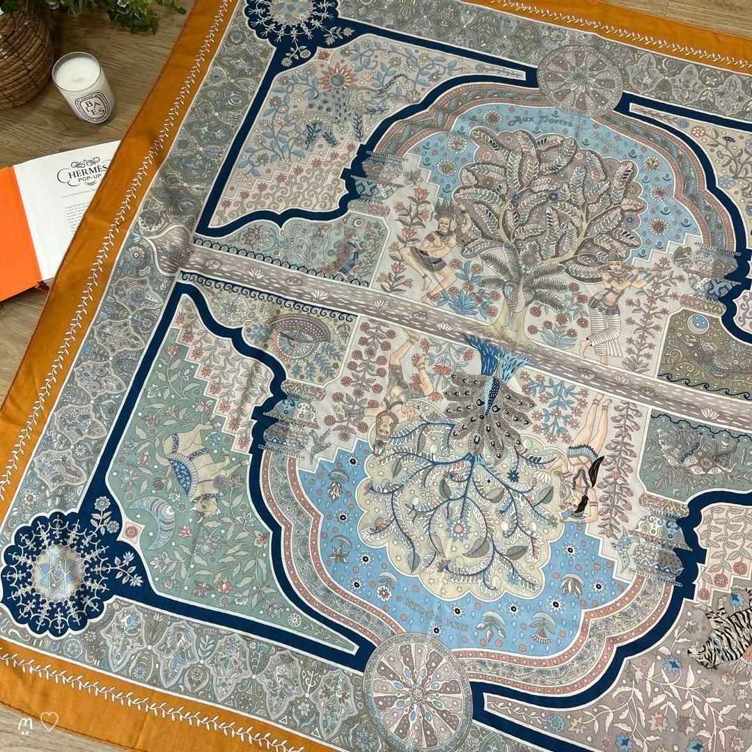 HERMES エルメス カレジェアン140 王宮の扉 カシシル スカーフ - メルカリ
