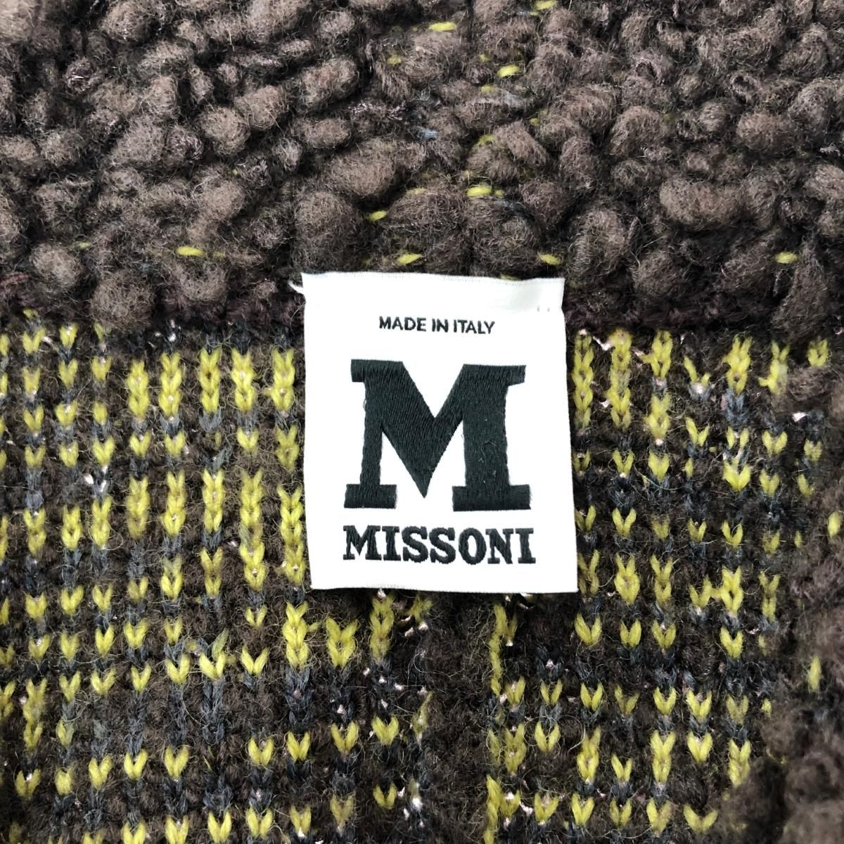 M MISSONI エムミッソーニ ボアケープ サイズ:S ウール    ブラウン/グリーン レディース / 243001005491 M MISSONI エムミッソーニ ボアケープ サイズ:S ウール ブラウン