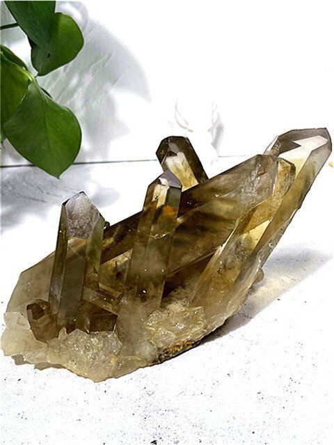  1310g AAA級天然シトリンクラスターYT10D6|479D12A 目覚まし時計 置物 インテリア小物