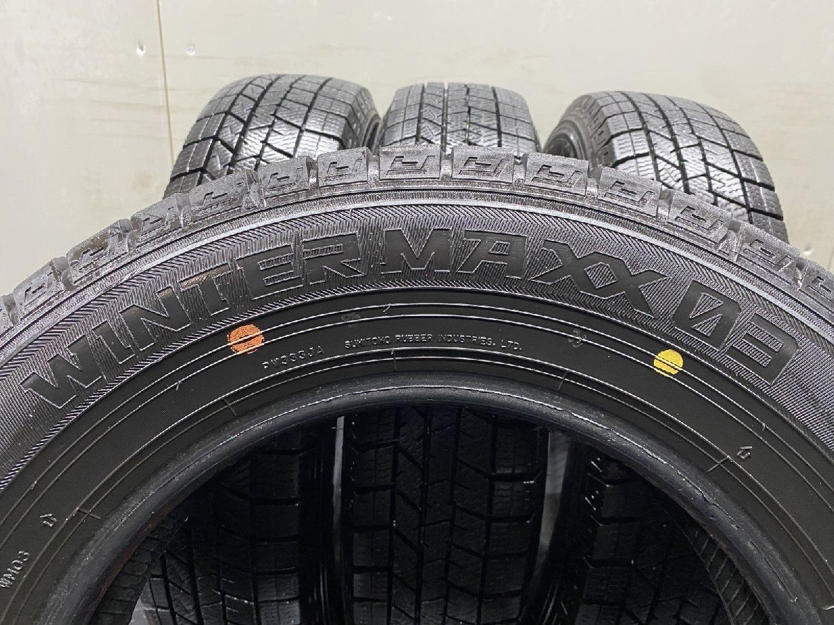 DUNLOP WINTER MAXX WM03 145/80R13 13インチ スタッドレス 4本 21年製 バリ溝 スぺ－シア ムーヴキャンパス N-BOX ワゴンR モコ等(STG104) DUNLOP WINTER MAXX WM03 145/80R13 13インチ スタッドレス 4本 21年製