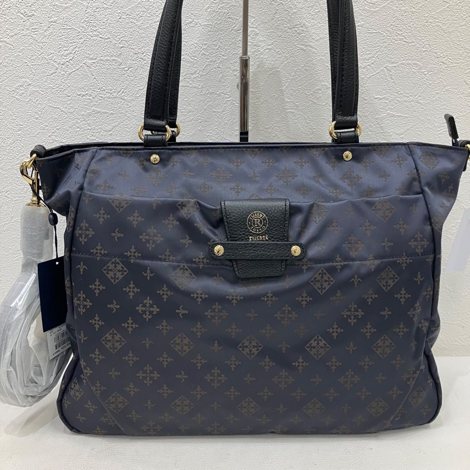 未使用品russet ラシット トートバッグ ナイロン×レザー 新品
