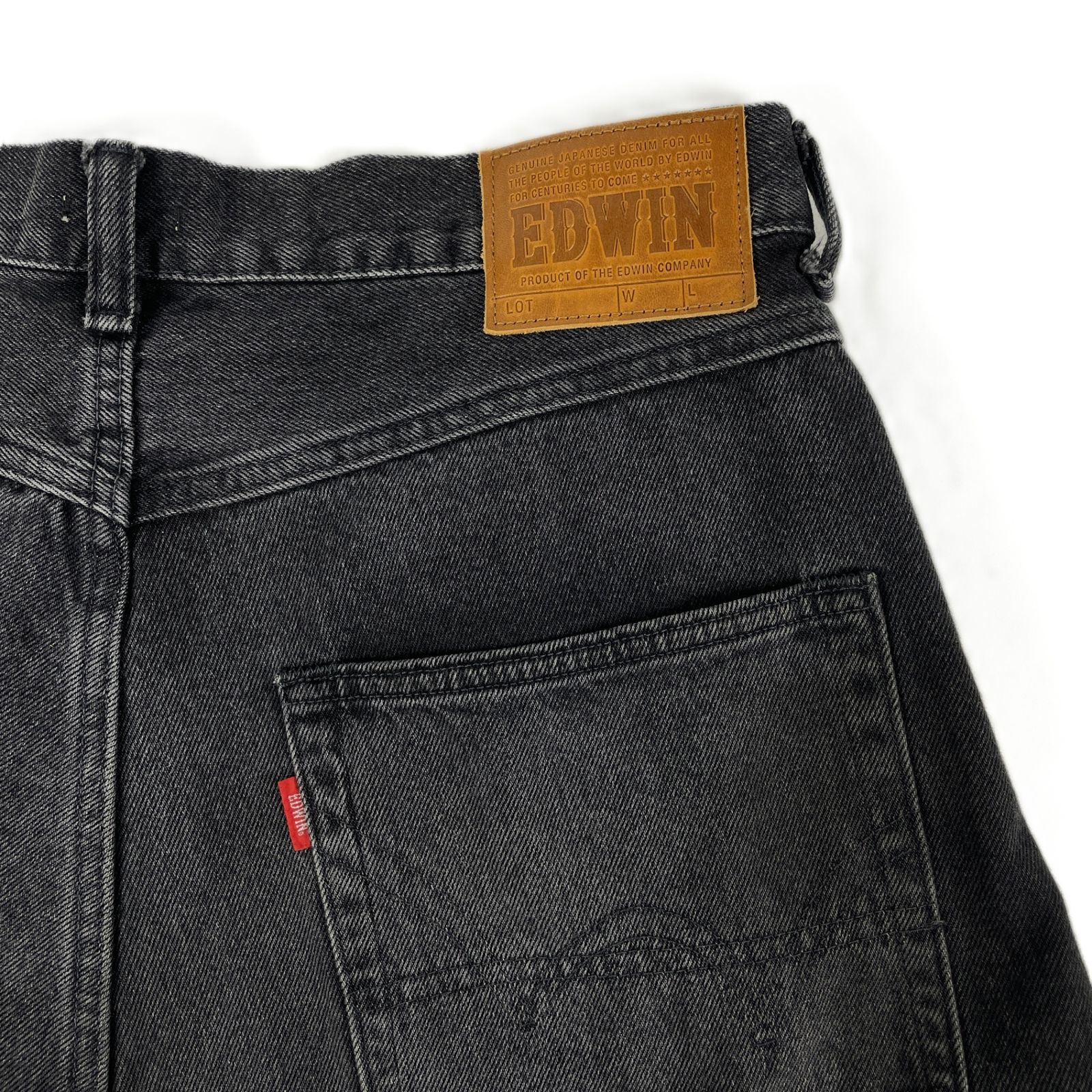 EDWIN refomed デニムパンツ No.K80262 FRESH MAN DENIM WIDE PANTS by EDWIN USED(2 BLACK): refomed: MENS