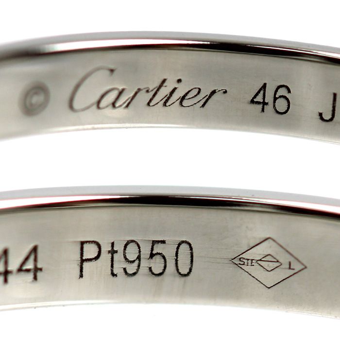 CARTIER カルティエ Pt950プラチナ ダムール ウェディング フル ダイヤ 