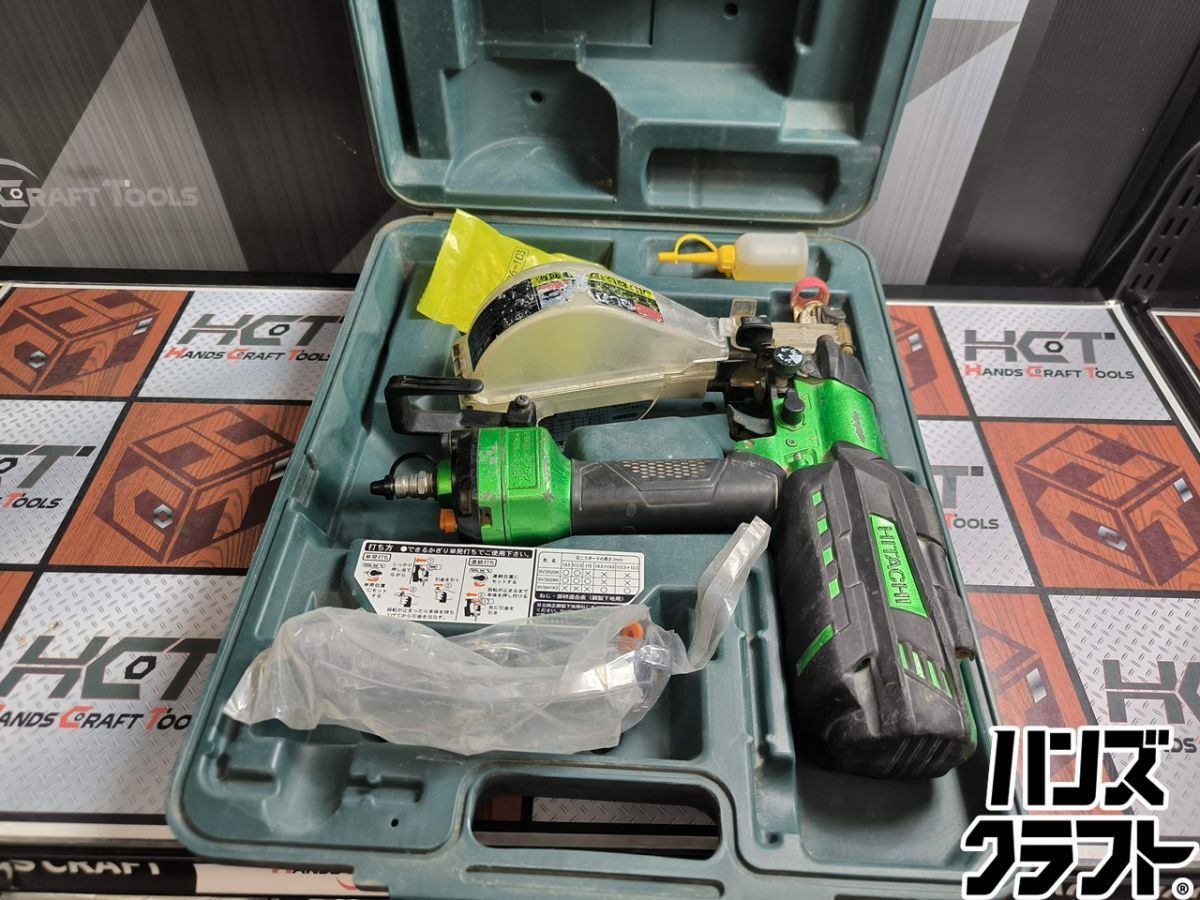 △【中古】日立 HITACHI WF4H3 高圧エアねじ打機 25〜41mm ケース 