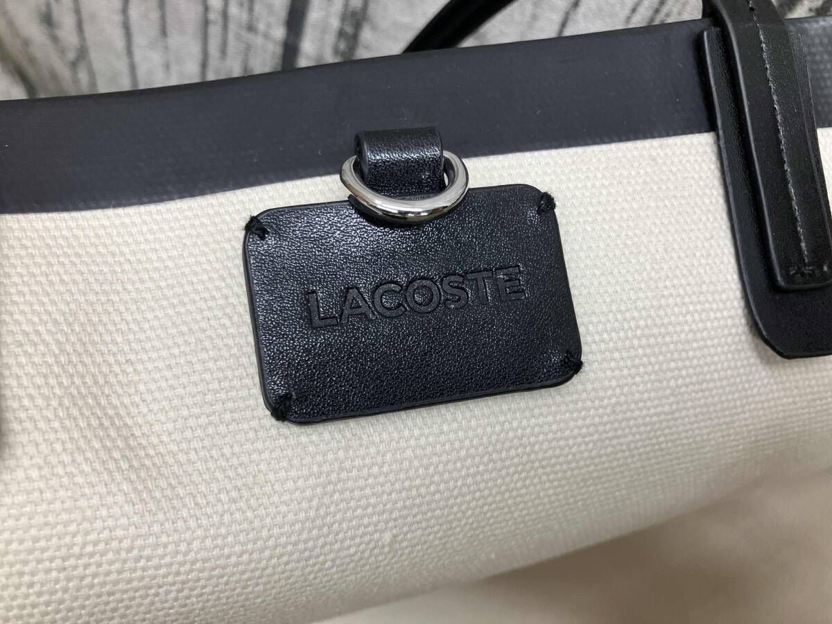 LACOSTE ラコステ ゼリィ コーテッドキャンバスモノグラムトートバッグ 