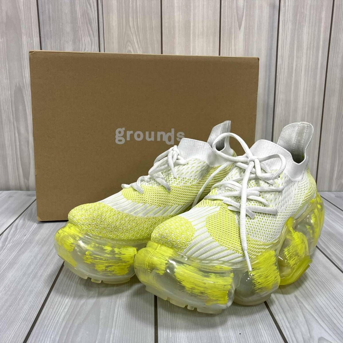 grounds グラウンズ MOOPIE CRAFT PAINT ex ROYAL FLASH スニーカー 
