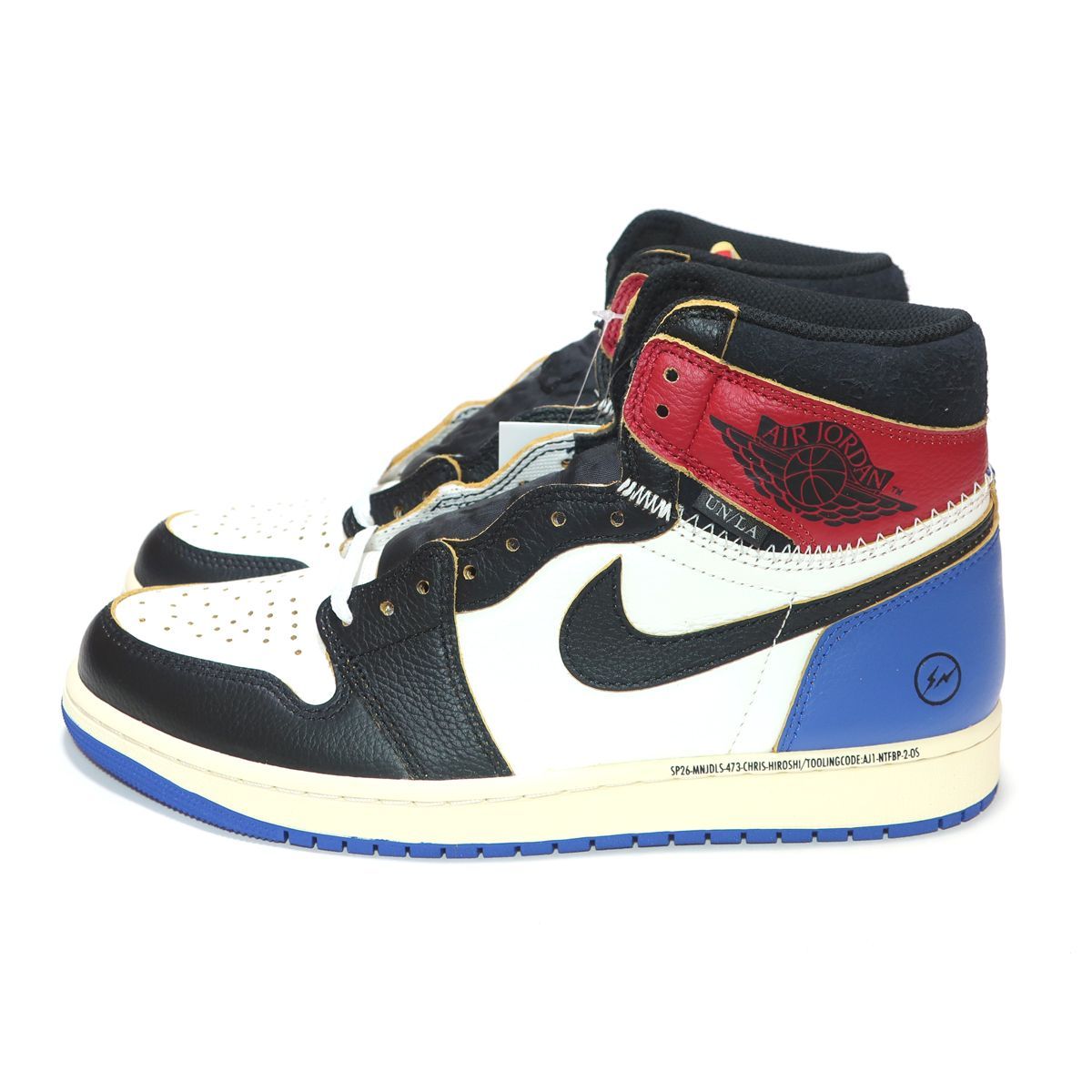 AIR JORDAN 1 RETRO HIGH OG SP US10 28cm UNION x FRAGMENT BLACK 