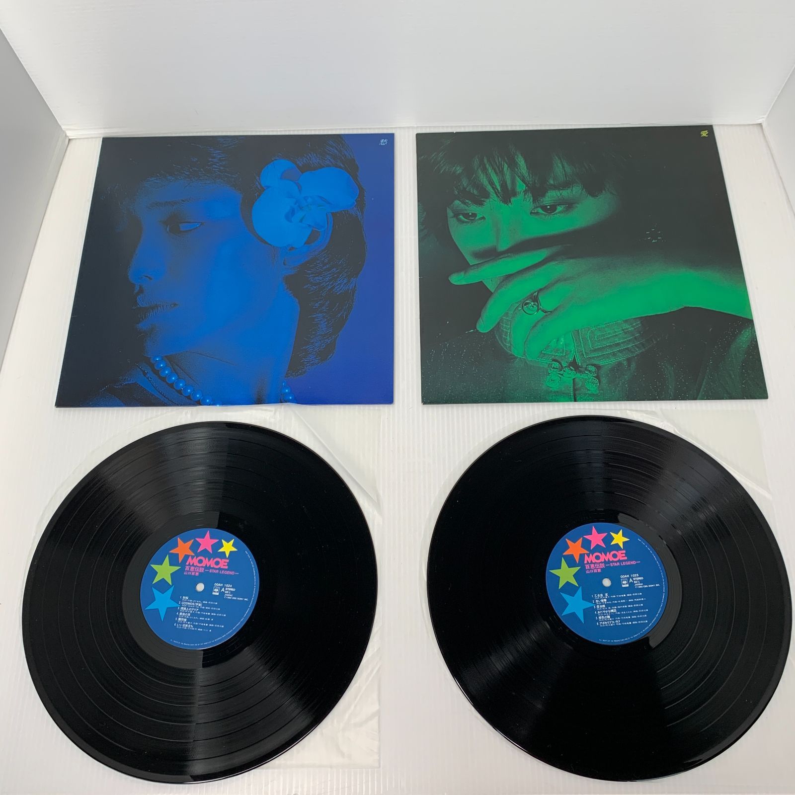 ○LPレコード「百恵伝説ースターレジェントー/山口百恵」帯付、32