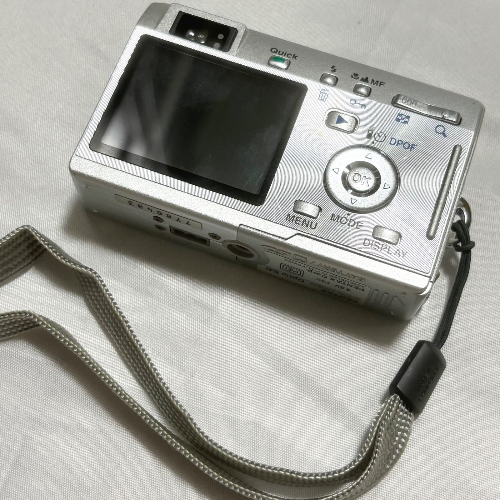 送料無料】PENTAX/ペンタックス/Optio/S4i/シルバー/コンパクト