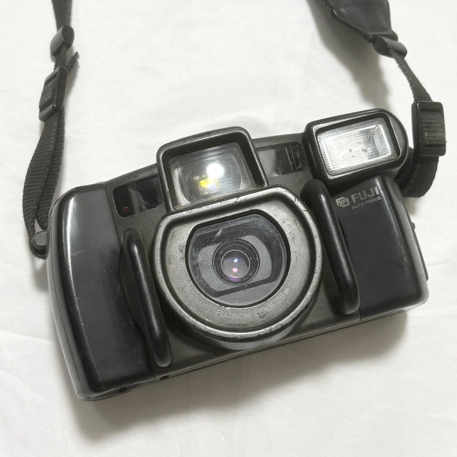 レトロフィルムカメラ　動作未確認 送料無料】FUJIFILM/フジフィルム/WORK RECORD28/フィルムカメラ