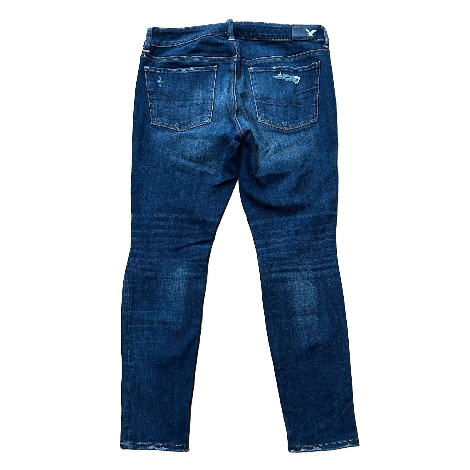 AMERICAN EAGLE JEGGING クラッシュ スキニーデニム インディゴ サイズ 