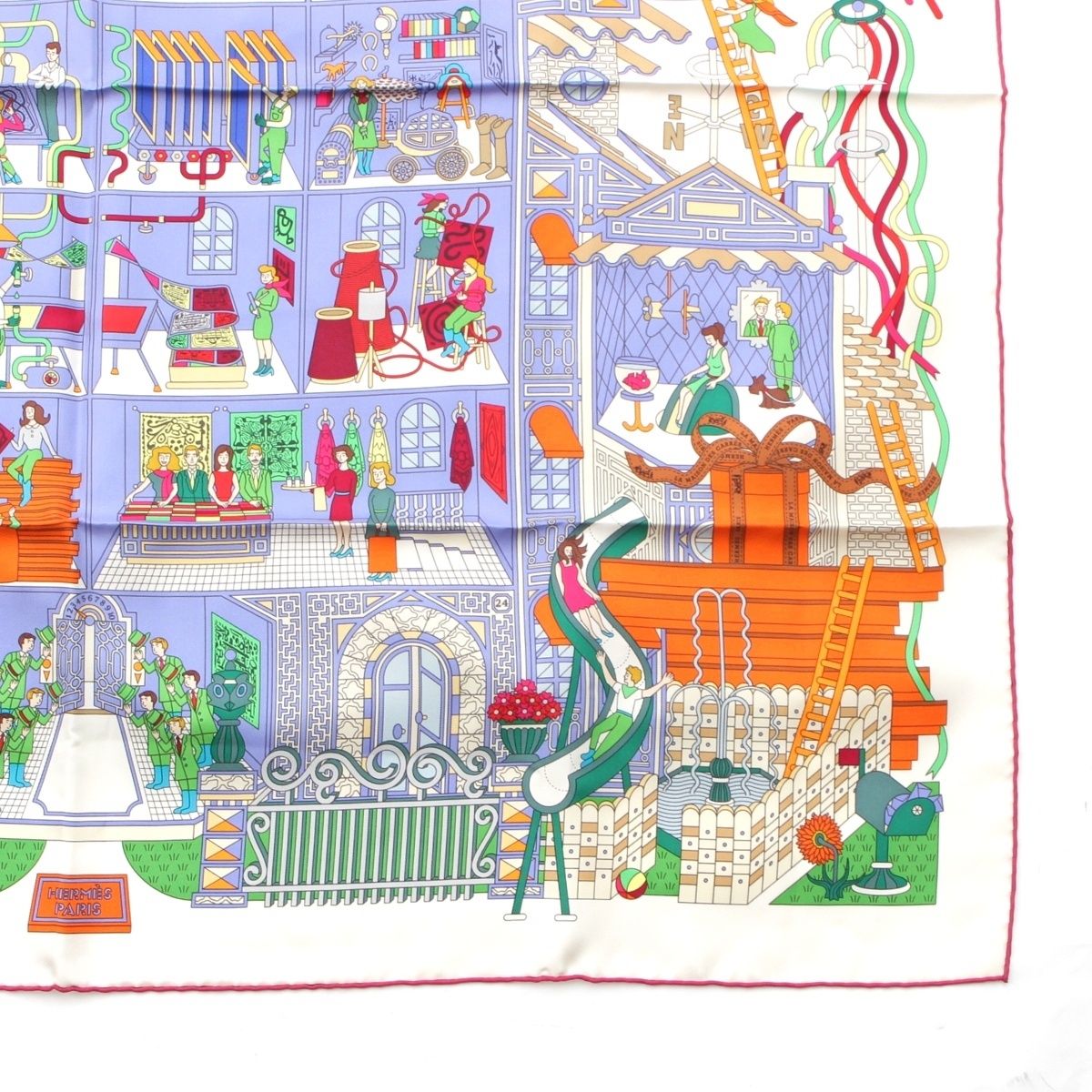 エルメス カレ90 シルク La Maison des Carres メゾン デ カレ