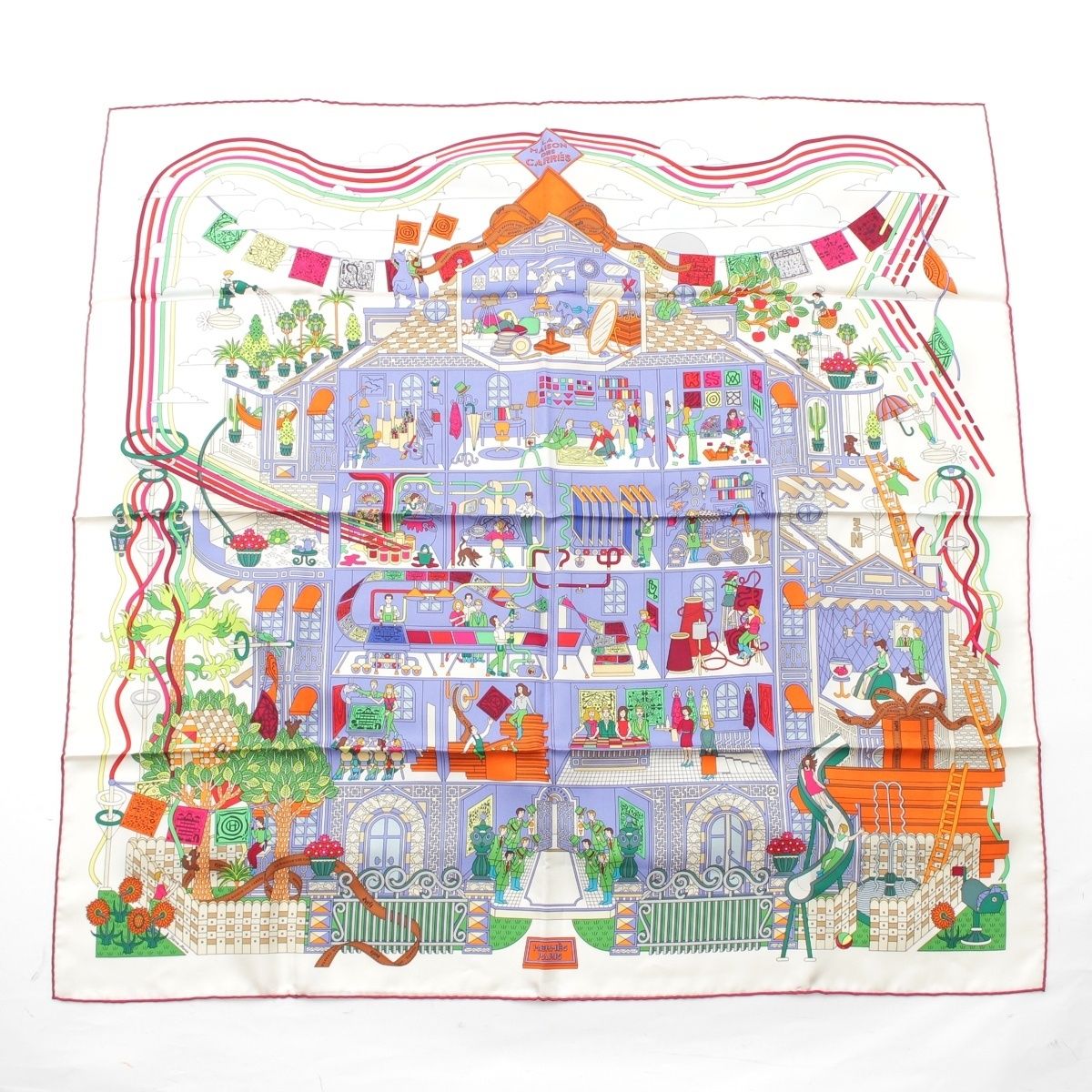 エルメス カレ90 シルク La Maison des Carres メゾン デ カレ