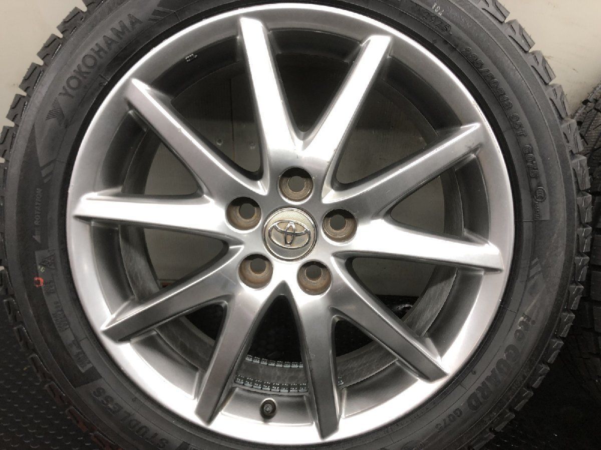 タイヤ新品 25年製【YK G075 225/50R18】スタッドレス【トヨタ エスティマ 純正ホイール 18インチ 7J5HPCD114.3+51】ハイグロス　(STL088) タイヤ新品 25年製【YK G075 225/50R18】スタッドレス【トヨタ