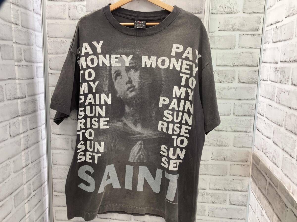 SAINT MICHAEL/セントマイケル/半袖Tシャツ/XLサイズ/グレー/24SS/PTP 