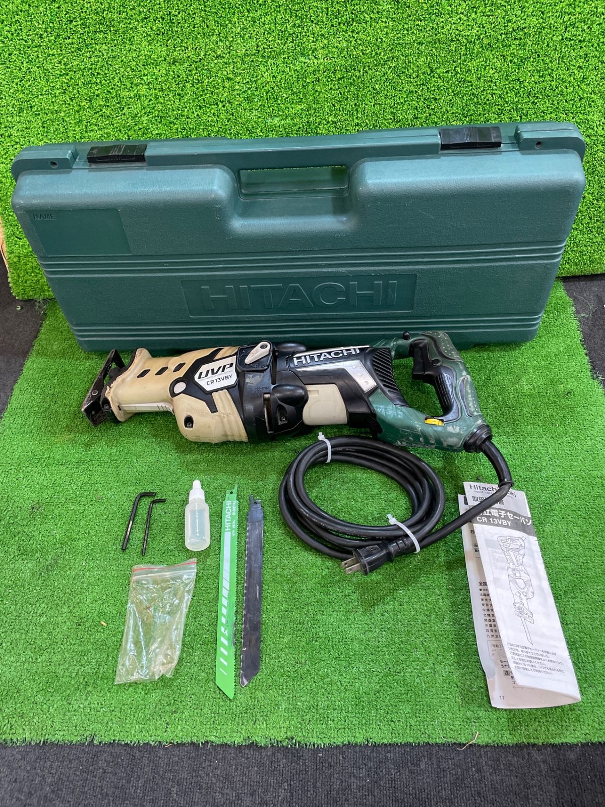 日立工機 CR13VBY セーバソー ※現状品 ケース 付属品有 ケースの 