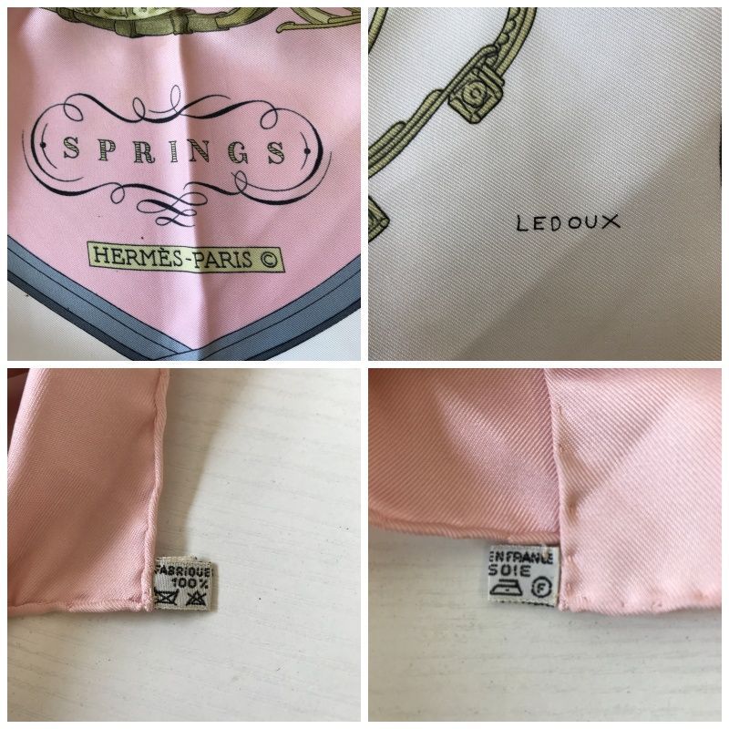 HERMES エルメス カレ90 大判スカーフ スプリングス 1373 - メルカリ