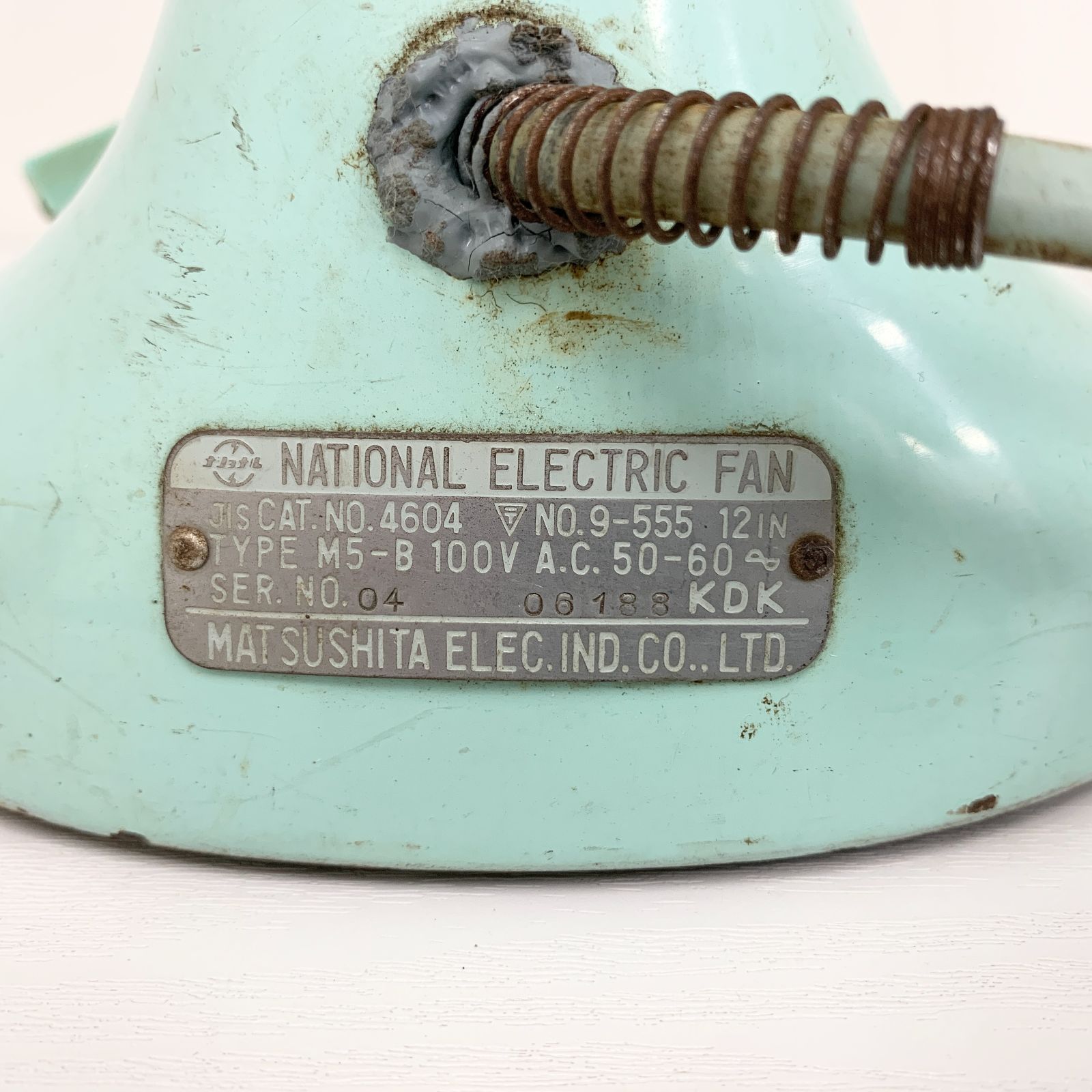 レトロ　2段式 ナショナル ドライファン NATIONAL ELECTRIC FAN ナショナルエレクトリックファン M5-B 1950〜60