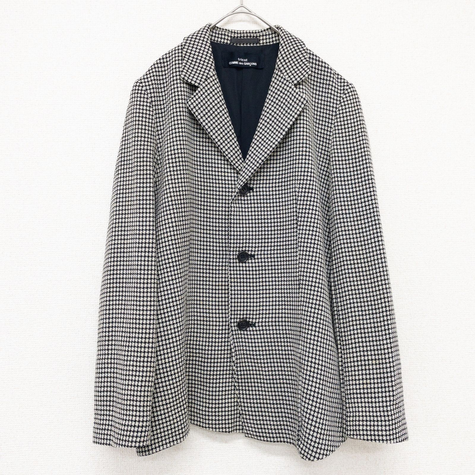 tricot COMME des GARCONSチェック柄 テーラードジャケット ◎tricot COMME des GARCONS トリココムデギャルソン テーラード