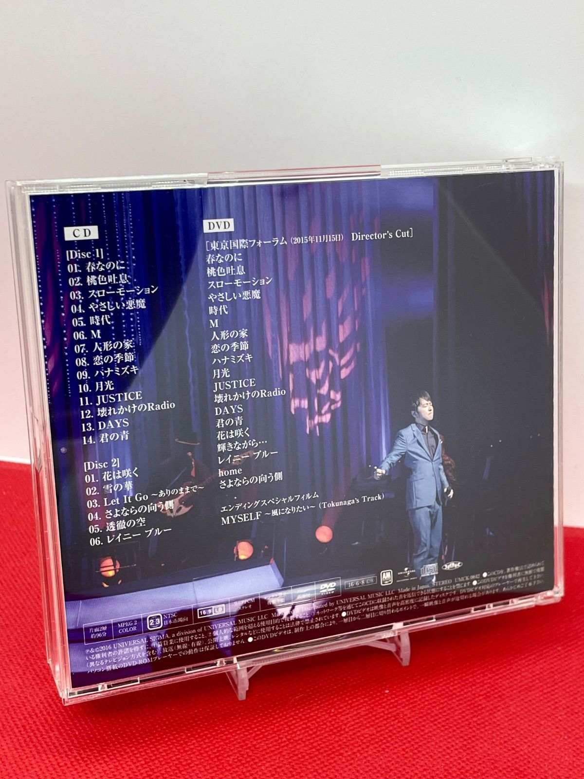 初回限定盤 徳永英明 ライブ CD DVD付き Concert Tour 2015 VOCALIST